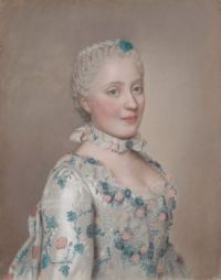 1749 Portrait of Marie-Josèphe of Saxony, Dauphine of France  Jean-Étienne Liotard