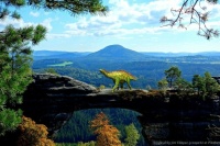 Bohemian Switzerland Pravčická Brána (Gate) (+ dinosaur 🐊) - Czech Republic