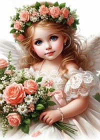 Child & Flowers