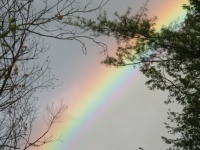 A beautiful rainbow.