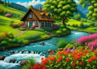 Cottage by The Stream