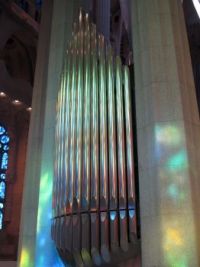 Part of the organ in the Sagrada Familia