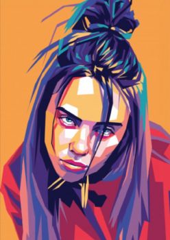 Jigsaw Puzzle | Billie Eilish in WPAP | 176 pieces | Jigidi