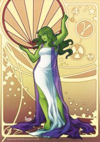 Art Nouveau- She Hulk