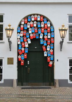 'Front door in Copenhagen, Denmark'..