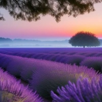 lavender mist dawn