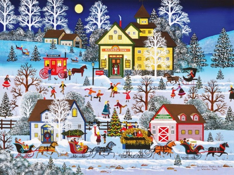 Solve Christmas Traffic Jam jigsaw puzzle online with 352 pieces