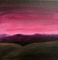 Pink Sky Purple Mountains