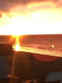 Sunset over Herne Bay, Kent UK