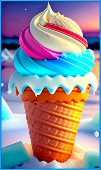 Solve Мороженое в стаканчике. jigsaw puzzle online with 40 pieces
