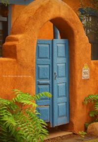 Blue Doors -- Santa Fe, New Mexico....