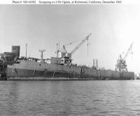 Scrapping USS Oglala in 1965