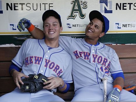 OK, I hate New Year's.  But I LOVE Wilmer Flores and Juan Lagares and their weirdly handsy friendship.