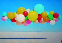 Floating balloons . . . . .