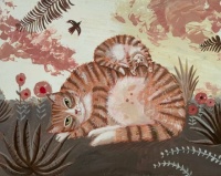 Seasonal Art - Autumn / Fall - Ginger Nap with Kitten (12 - 252 Pieces)