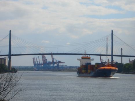 Köhlbrandbrücke/Port of Hamburg