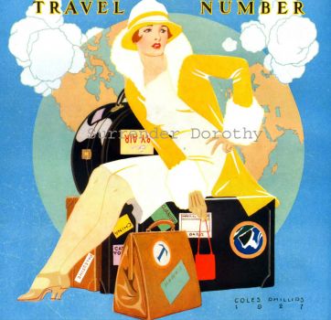 Lady Traveler Life Magazine 1920s