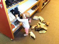 Grandpa's Princess at the shoe store!