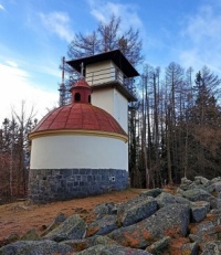 Mařský vrch - rozhledna a kaple sv. Václava, okr. Prachatice