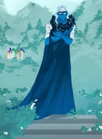 Lore Olympus: Hades and Baby Cereberus