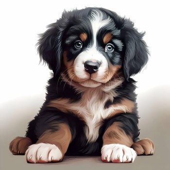 Solve Bernese mountain dog jigsaw puzzle online with 600 pieces