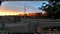 BNSF sun rises at Kingman