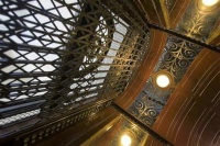 Art Deco Bird-Cage Elevator Interior - Palacio Barolo Bldg, Buenos Aires