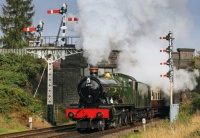 GWR 6959 Class 'Hall' 4-6-0 6990 Witherslack Hall at Loughborough, 2015.