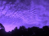 purple sky/clouds