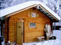 Cabin in the snow