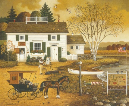 Solve Birch Point Cove {Charles Wysocki} jigsaw puzzle online with 180 ...