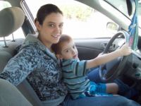 Look at me Gramma. I am driving!!!!
