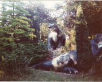 Crystal Palace dinosaurs* in south London (UK) 1970 (taken by a relative)