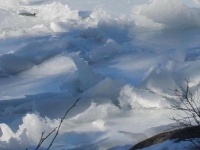 Jordon Pond Ice, Acadia by Angie Bouchard