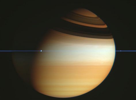 Cassini Spacecraft Crosses Saturn's Ring Plane