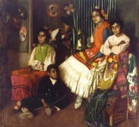 Jose Maria Rodriquez-Acosta (1878-1941) - The Gypsies of Sacromonte, 1908 / Largest of three.