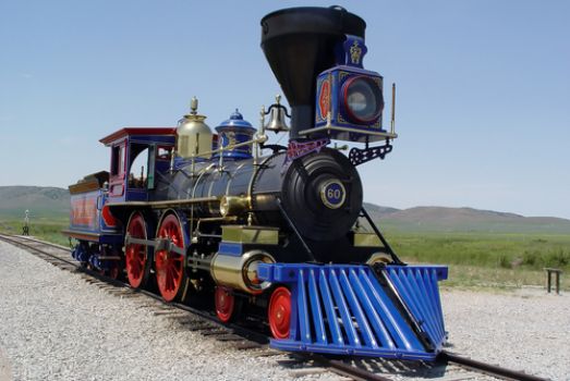 Jupiter Steam Locomotive golden spike national historic site Promontory UT