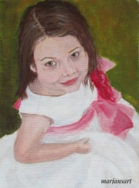 "Pretty in pink" original acrylic painting