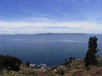 View from Taquile Island, Lake Titicaca