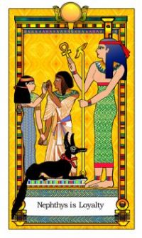 Tarot of Ancient Egypt, The Nephthys Card
