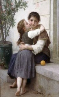 Bouguereau, William-Adolphe (1825-1905) - Câlinerie (1890)