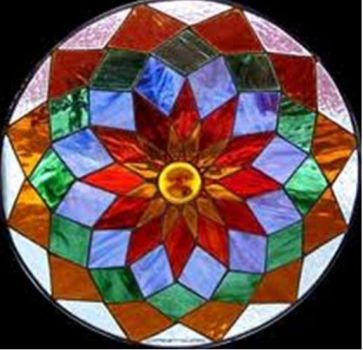 stained glass mandala