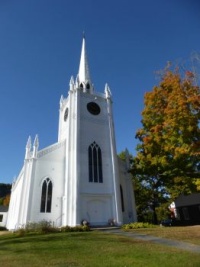 New England White Steeple Church #3