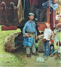 June Page 2023 Saturday Evening Post Calendar Norman Rockwell