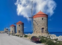 windmills - Rhodes, Greece