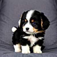 Cute fluffy puppy