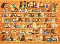 Dogs on the Shelf