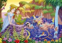 Peter Pan and Lena watching mermaids
