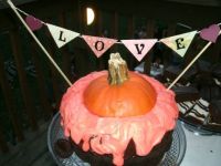 pumpkin wedding cake