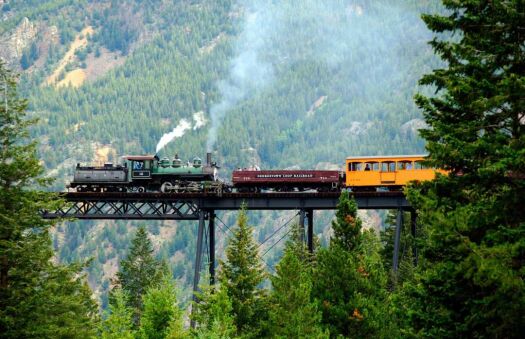 Solve Georgetown Railway Loop, Colorado jigsaw puzzle online with 54 pieces